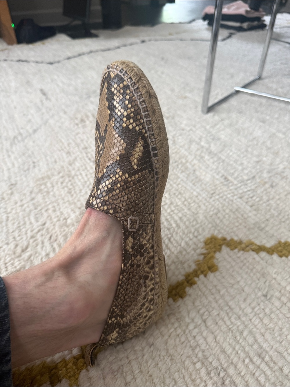 Loewe Python Skin Espadrilles - Brown & Tan - Picture 4 of 4